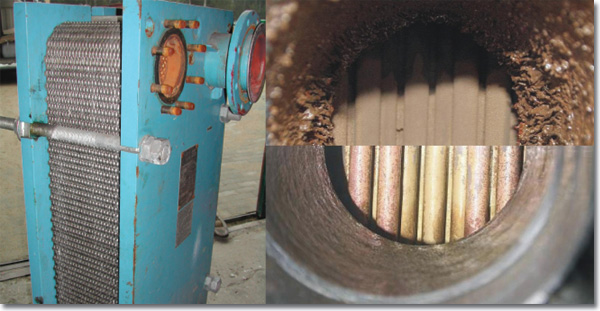 Heat exchanger cleaning at the customer's site
