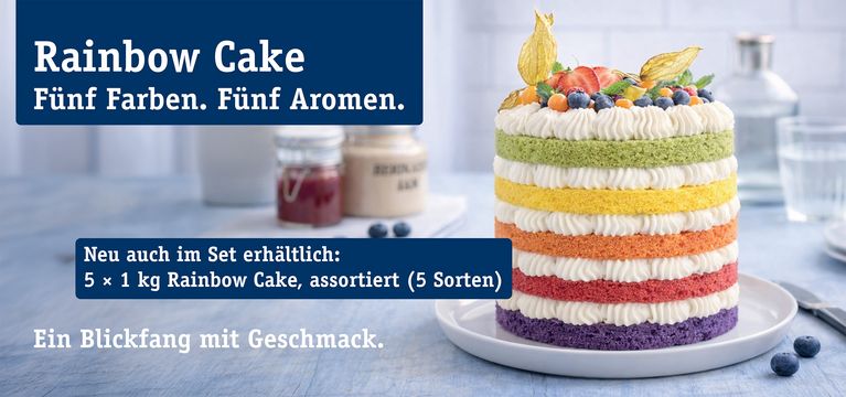 Rainbow Cake Set Backmischungen