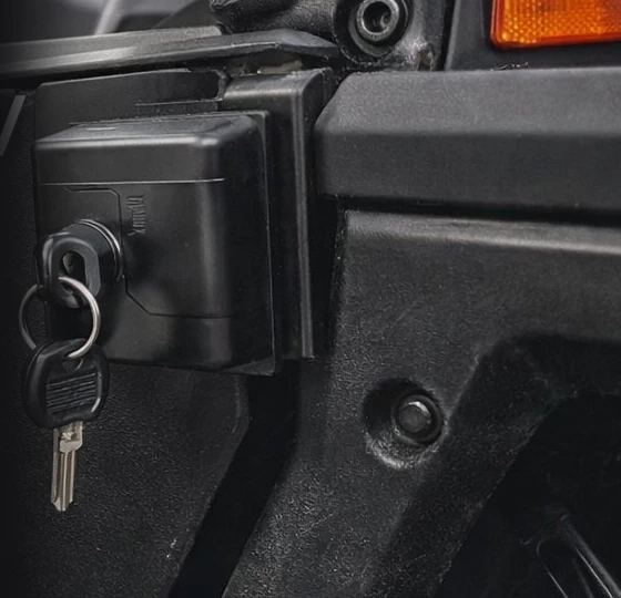 Door lock for ATV made of ASA-CF