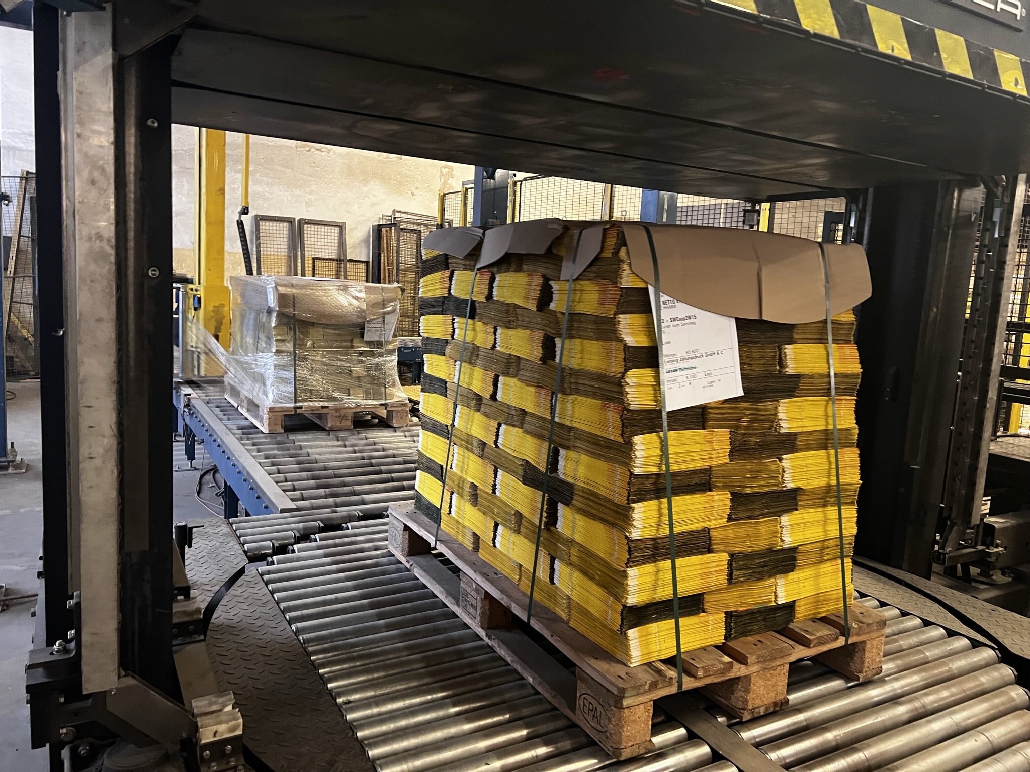 Arbeitsbereich Verpackung und Konfektion