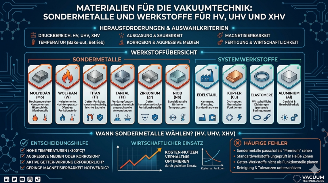 Werkstoffe für die Vakuumtechnik