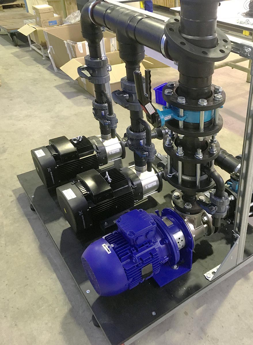 Vormontage Pumpgestell