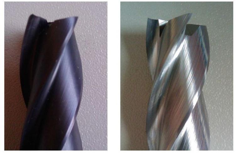 Stripped carbide milling cutter