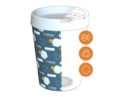 SMART PACKAGING Mehrwegprodukt mit integriertem RFID-Chip
