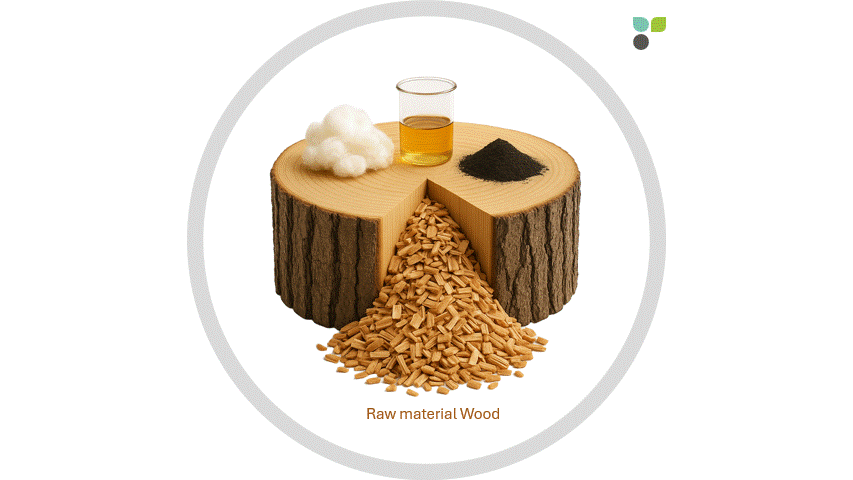 Zusammensetzung von Holz: Cellulose, Hemicellulosen und Lignin