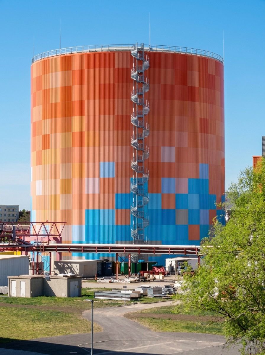 Pulverbeschichteter Warmwasserspeicher / Industrietank