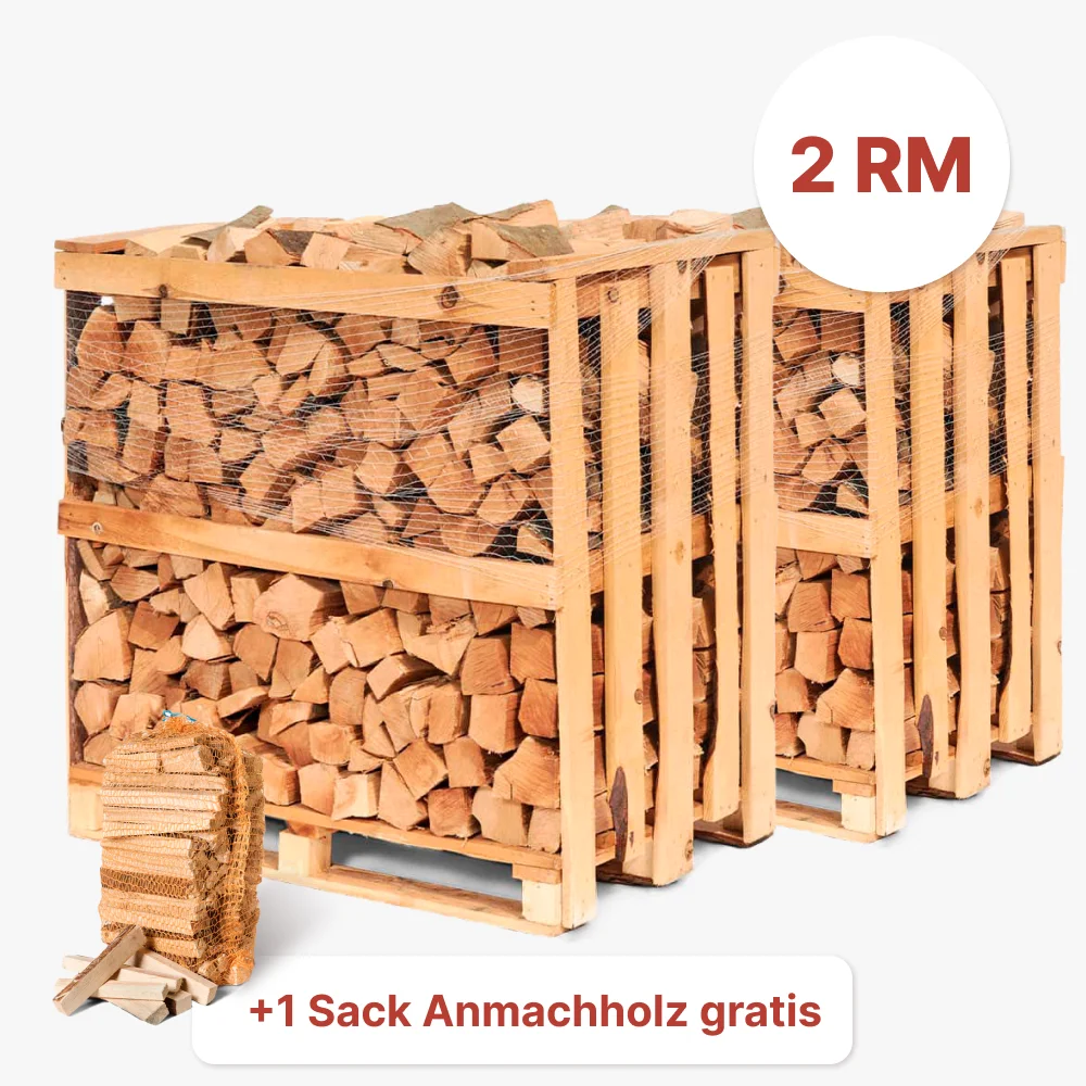Kammergetrocknete Holzscheite, 2-RM-Paket