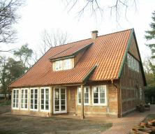 Timber-frame construction with local oak timber