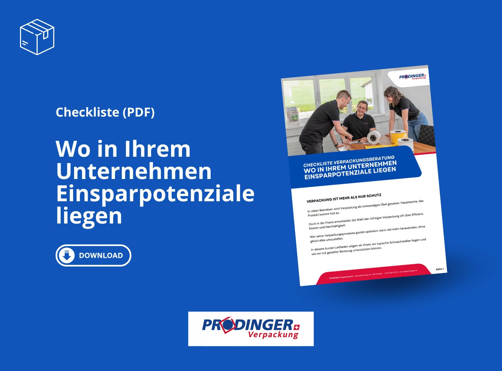 Einsparpotenziale im Verpackungsprozess