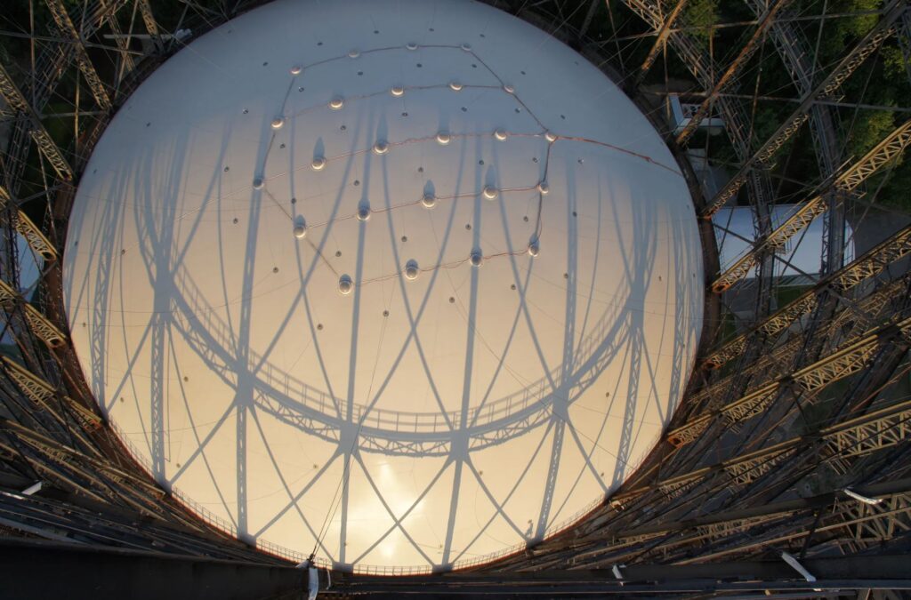 Gasometer/gas holder structure