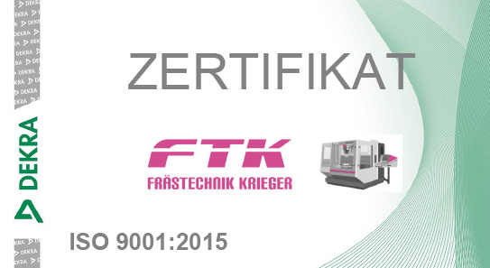 Zertifikat ISO 9001:2015
