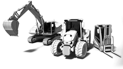 Complete cabs and operator safety structures