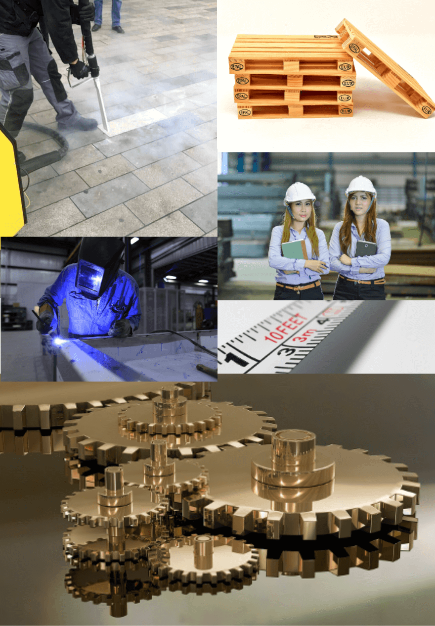 Nacharbeit an Metallbauteilen