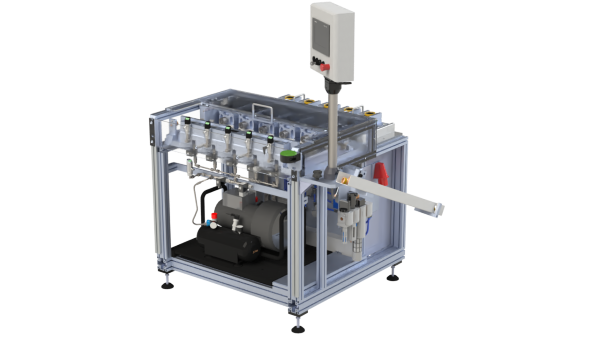 Leak and burst pressure testing machine