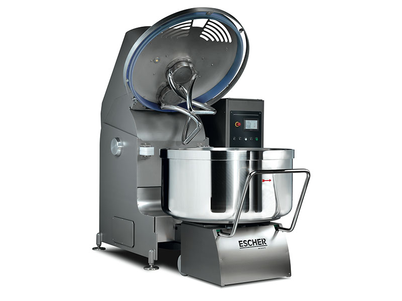 Dough kneading machines and lift-tippers