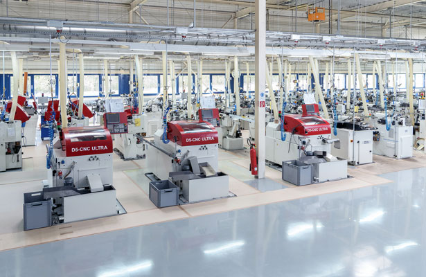 Machine Hall of Micro-turned Parts Production