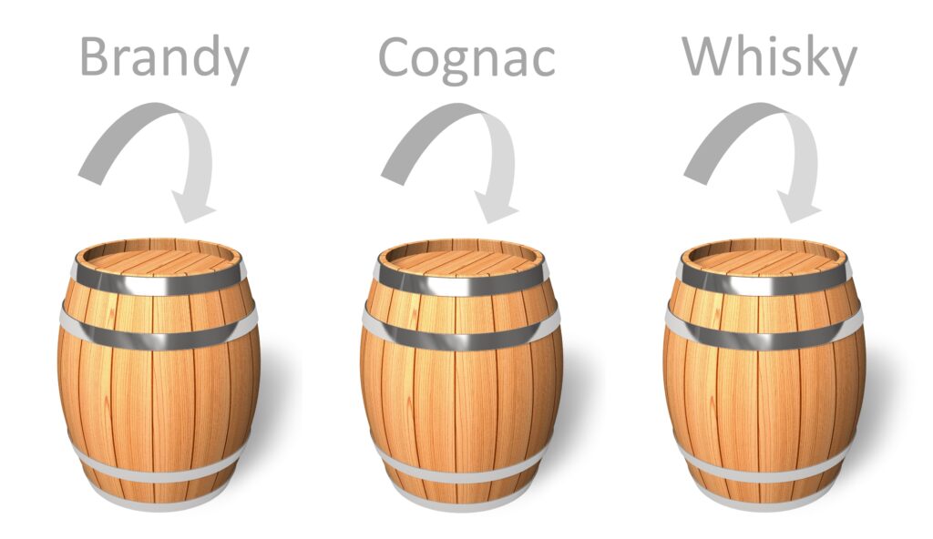 New Fillings: Brandy, Cognac und Whisky im Holzfass
