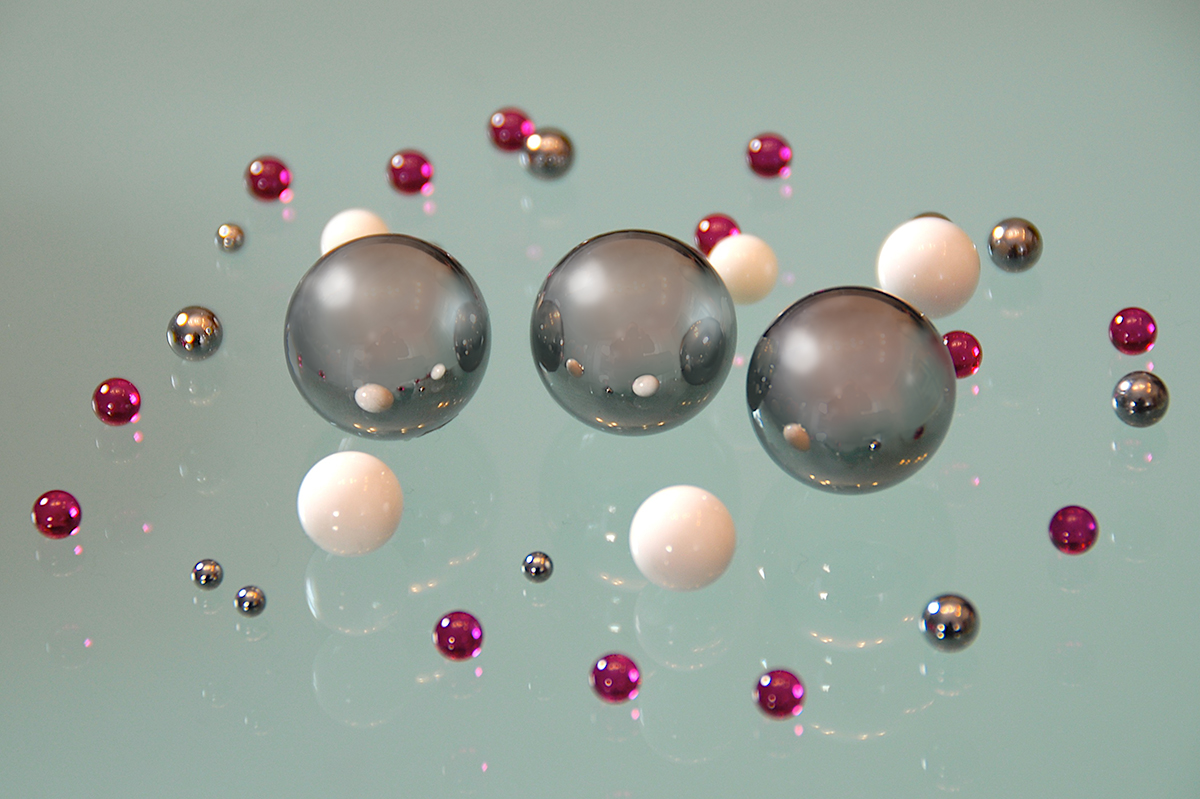 Precision balls made of steel, ceramic and carbide