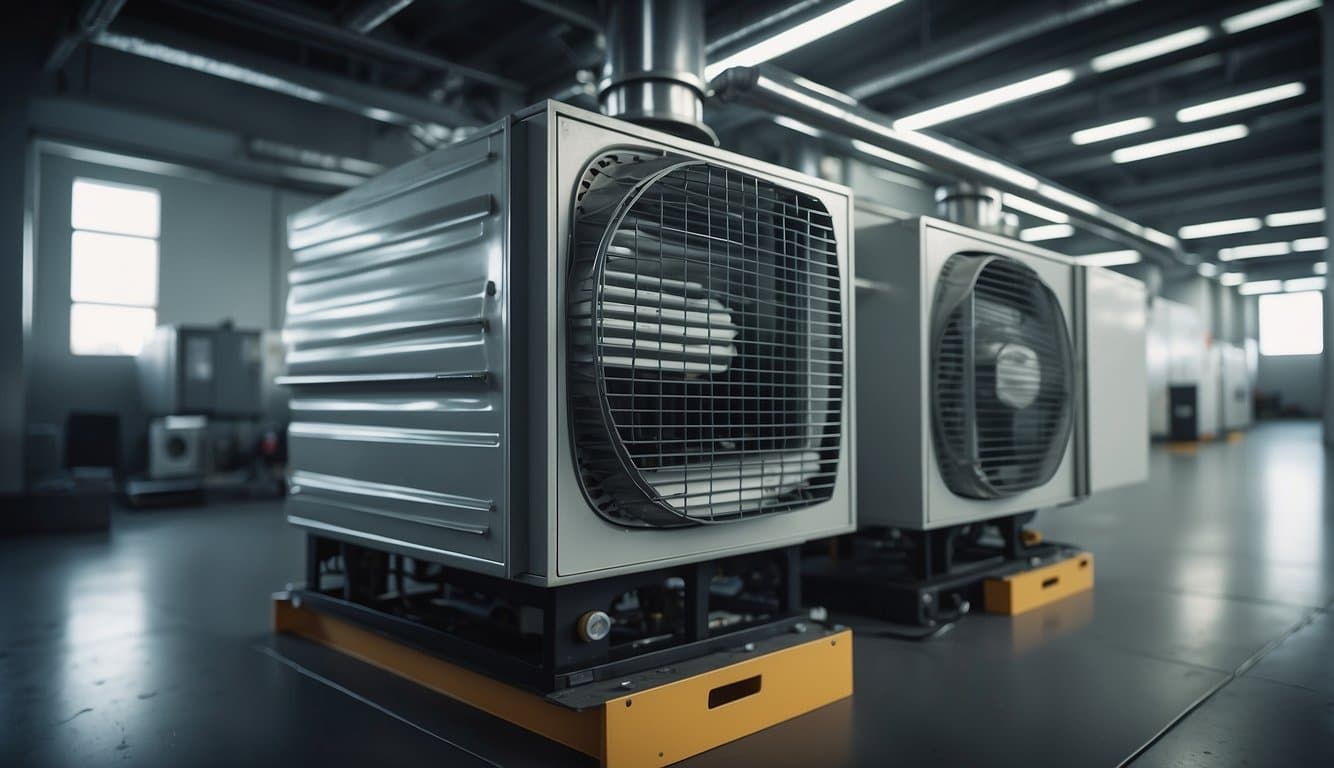 In Betrieb befindliche Lufttechnikanlage