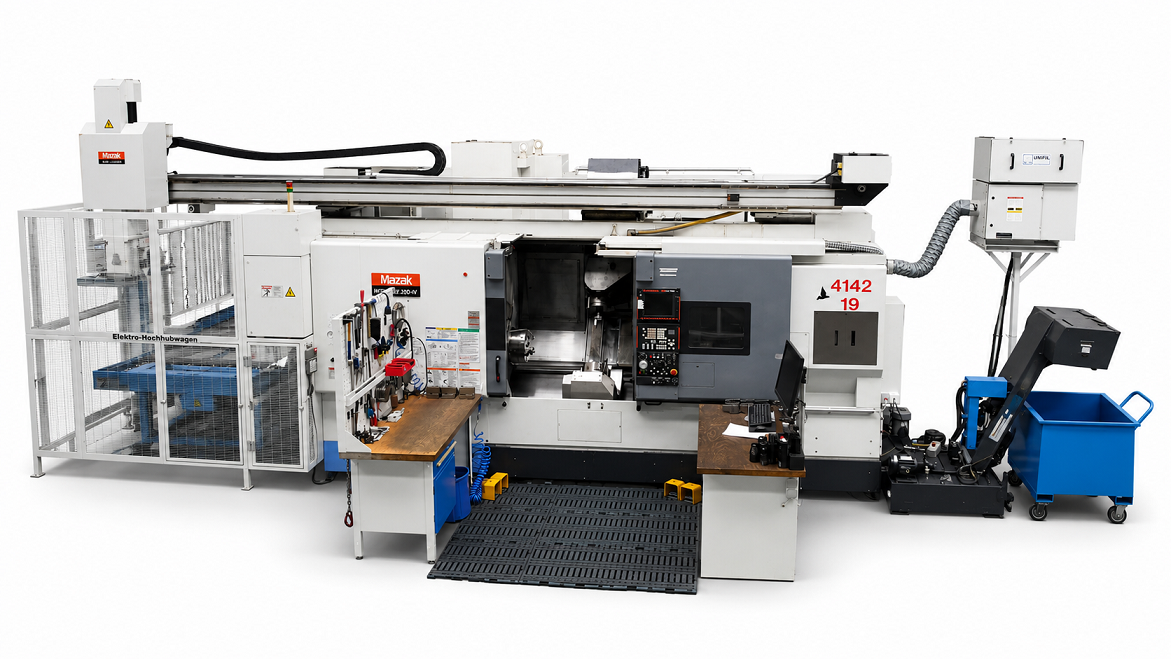 Komplettbearbeitetes Drehteil auf Mazak Integrex 400 III ST