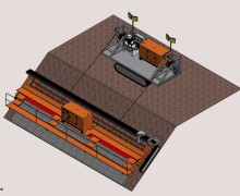 Slipform Paver PC1000 für Böschungen