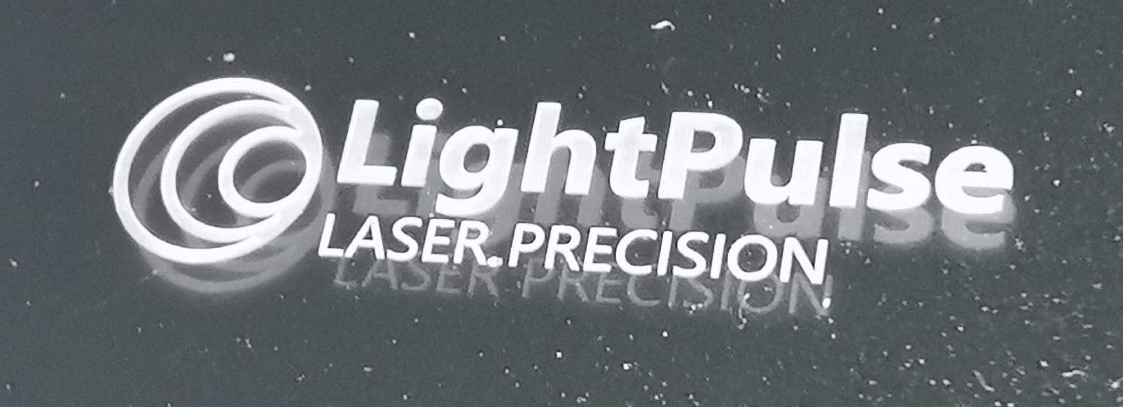 Lasermarkierung auf Glas