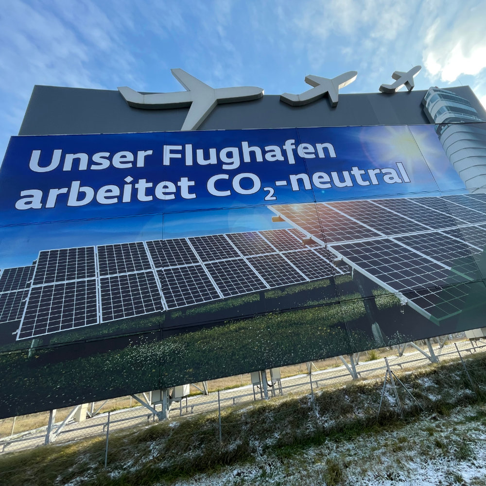 Advertising tower Vienna Airport