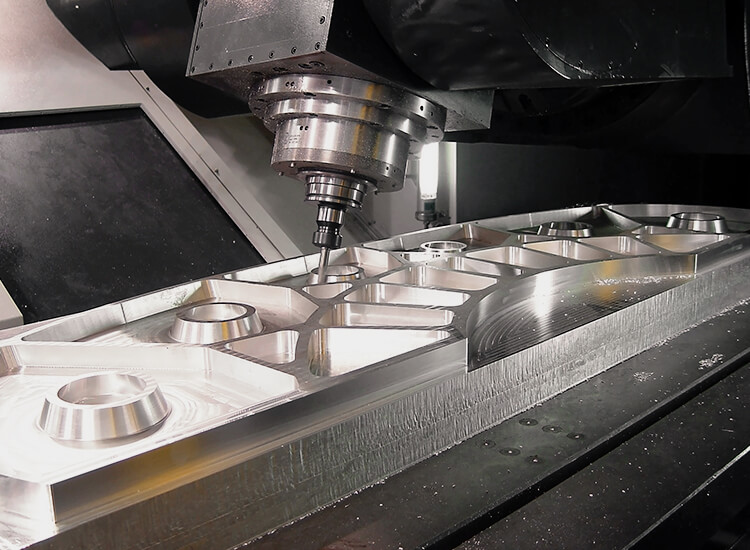 CNC milling machine manufacturing a fixture