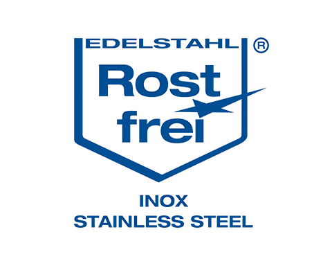 Veredelte Edelstahl-Oberfläche
