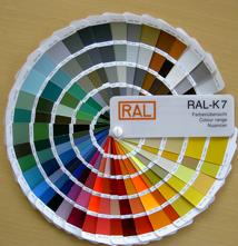 RAL color charts for powder coating
