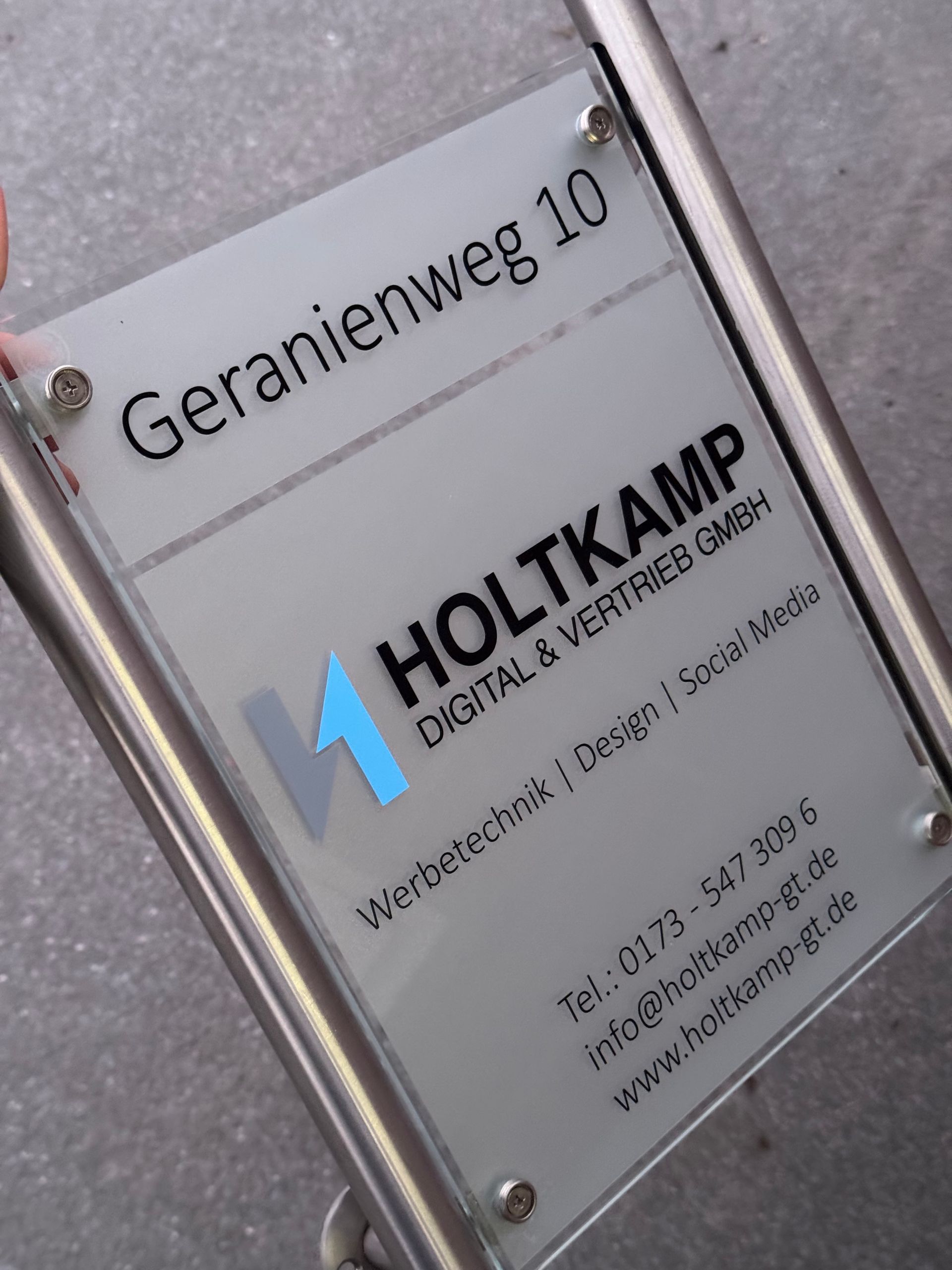 Company location Geranienweg 10, Rietberg