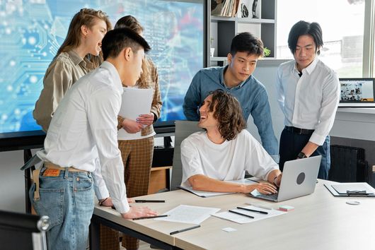 Teamwork in the office