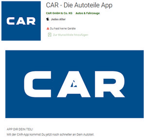 CAR - die Autoteile App