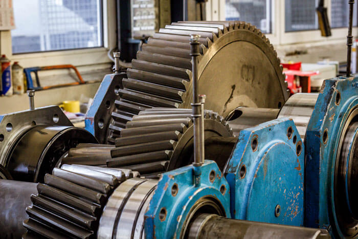 Überholtes Industriegetriebe