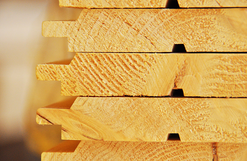 Planed/grooved profiles
