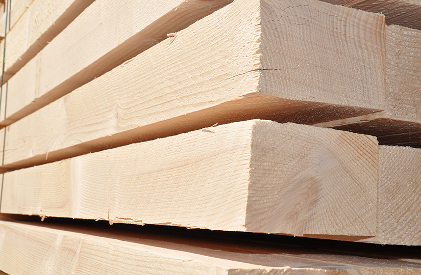 Construction squared timber 3–7 m