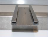 Schlittenführung V2A, t = 6 mm