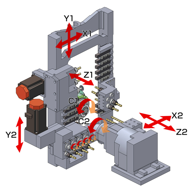 Turned parts from multi-axis machining