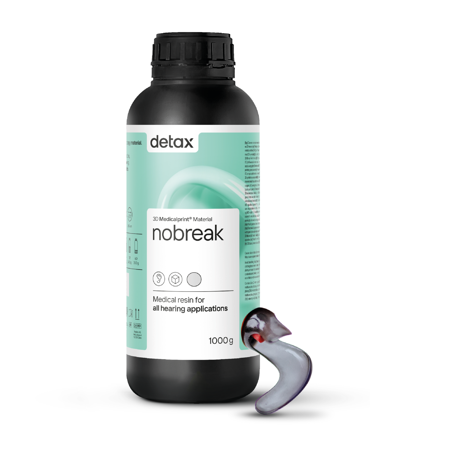 dx nobreak – 3D-Druck-Harz für Otoplastiken