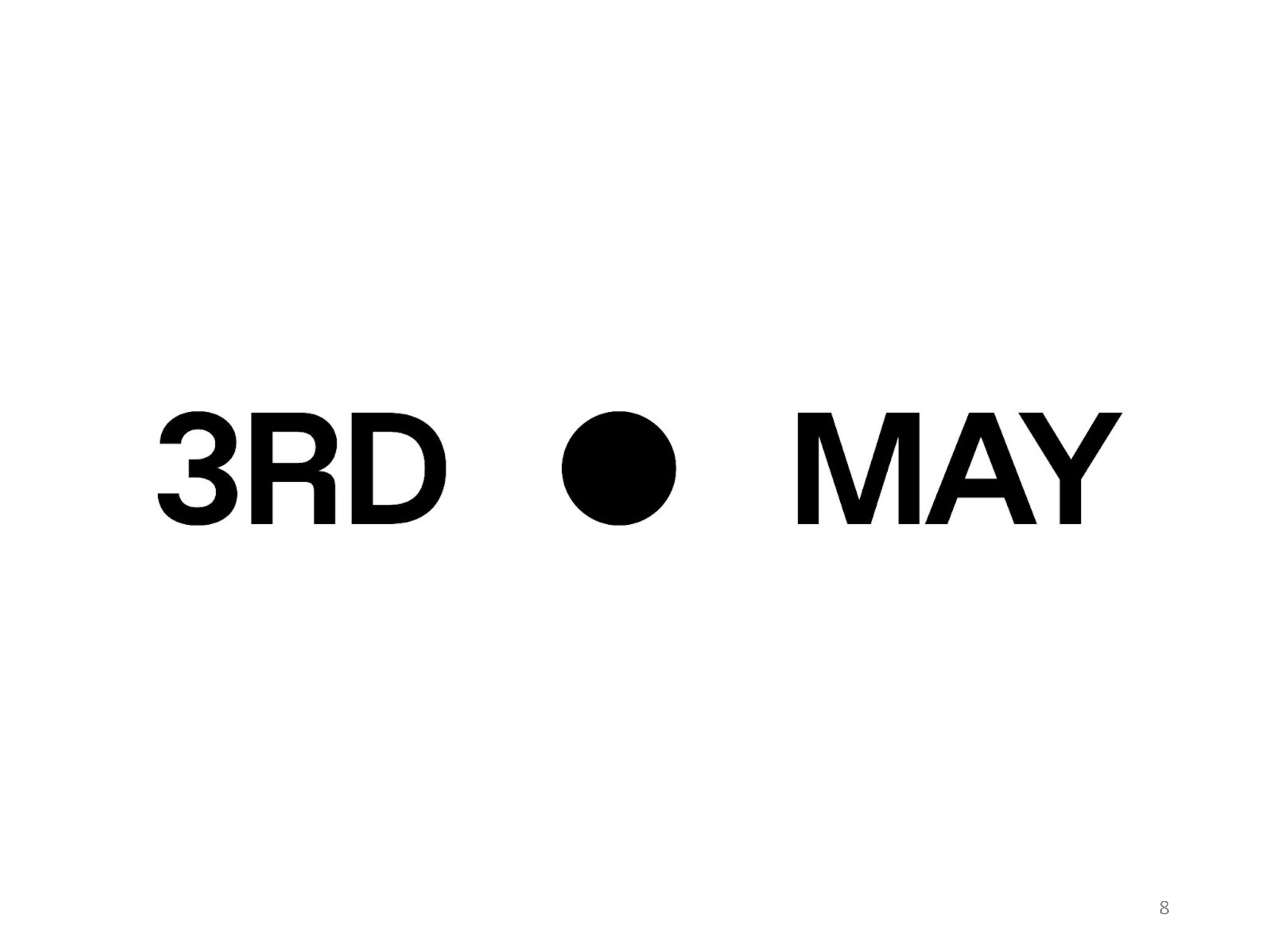 3RD MAY – Fertigung