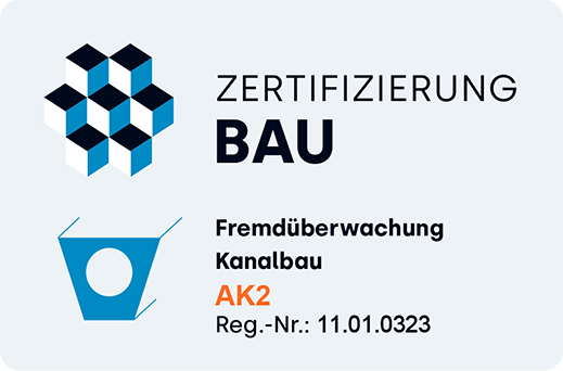 Zertifizierungszeichen Fremdüberwachter Kanalbau