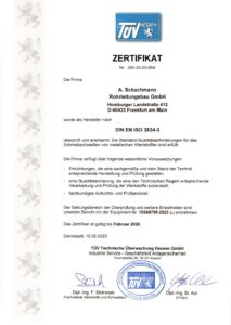 DIN EN ISO 3834 Schweißqualifikation