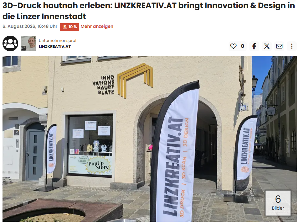 Pressebericht zum PopUp Store am Linzer Hauptplatz