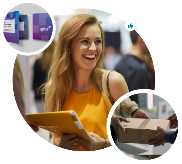 Online-Business-Druck, u. a. für Events