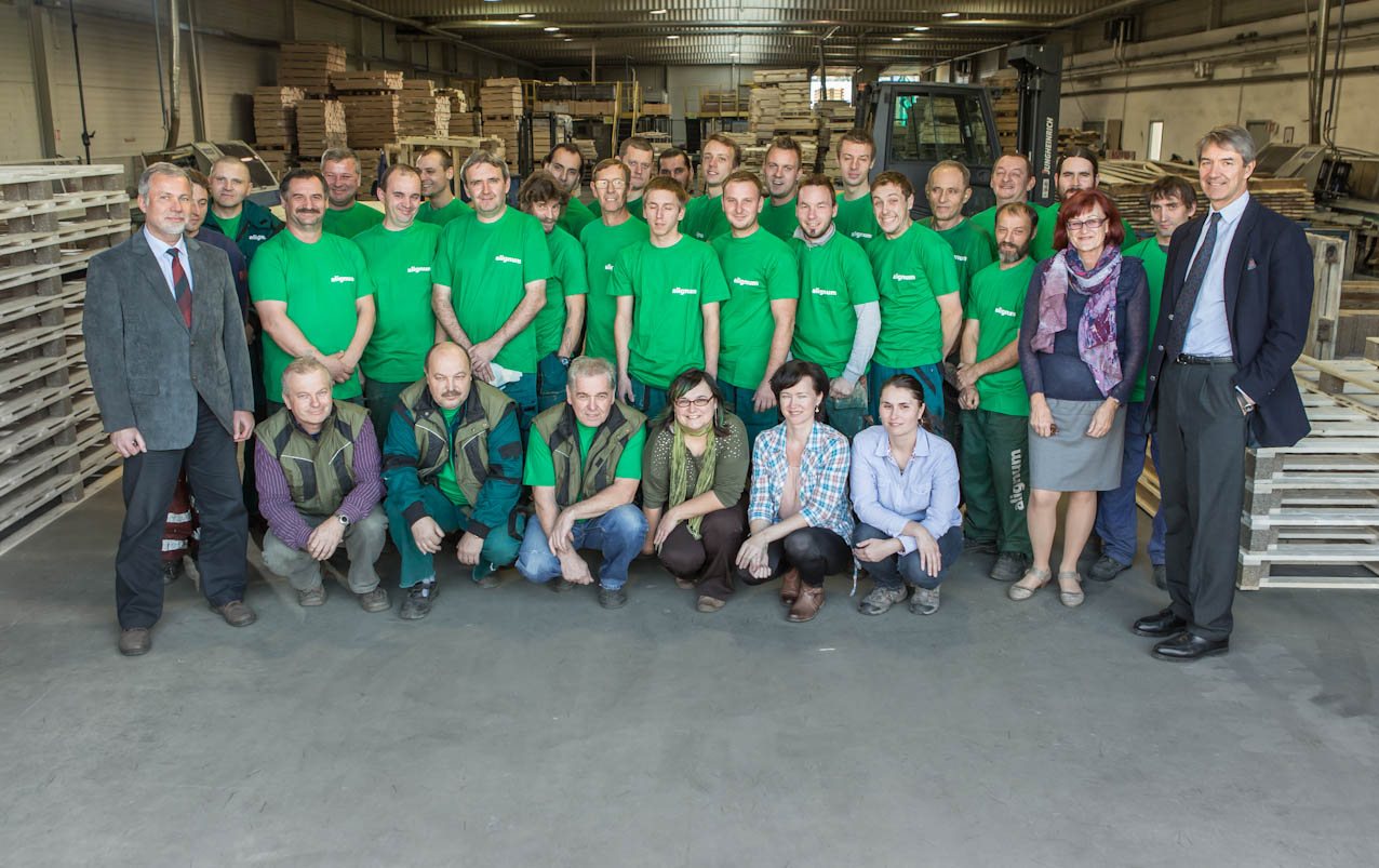 Das Alignum-Team am Werk Staříč