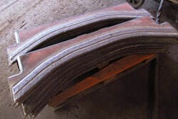 Aufgepanzertes HARDOX-450-Messer