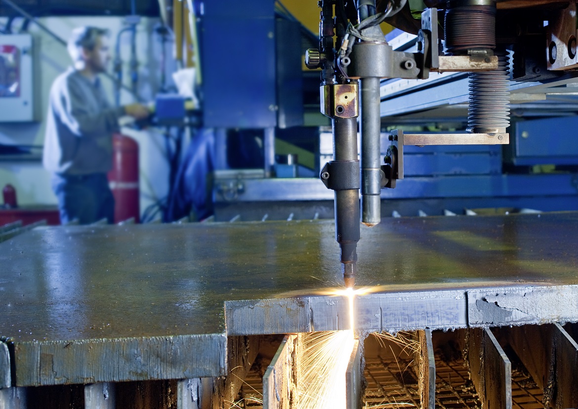 Flame-cut component