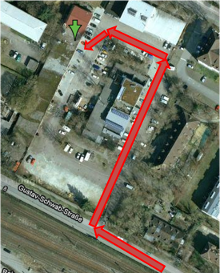 Anfahrt zur Werkstatt in Konstanz