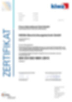 DIN EN ISO 9001:2015 Zertifikat
