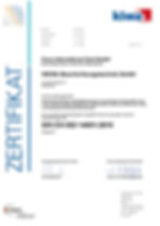 DIN EN ISO 14001:2015 Zertifikat